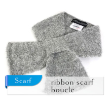 ribbon scarf boucle